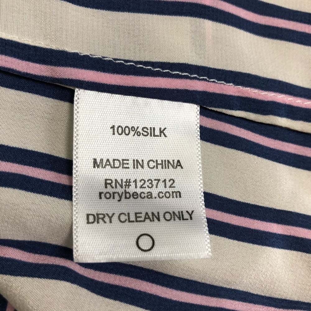 Rory Beca 100% Silk Surplice Neck Racerbac… - Picture 7 of 7